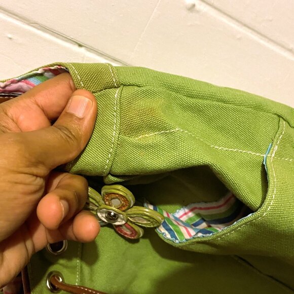 Croft & Barrow Vintage Ultra Colorful Large Shoulder Bag. Canvas Leather Purse. - Picture 16 of 16